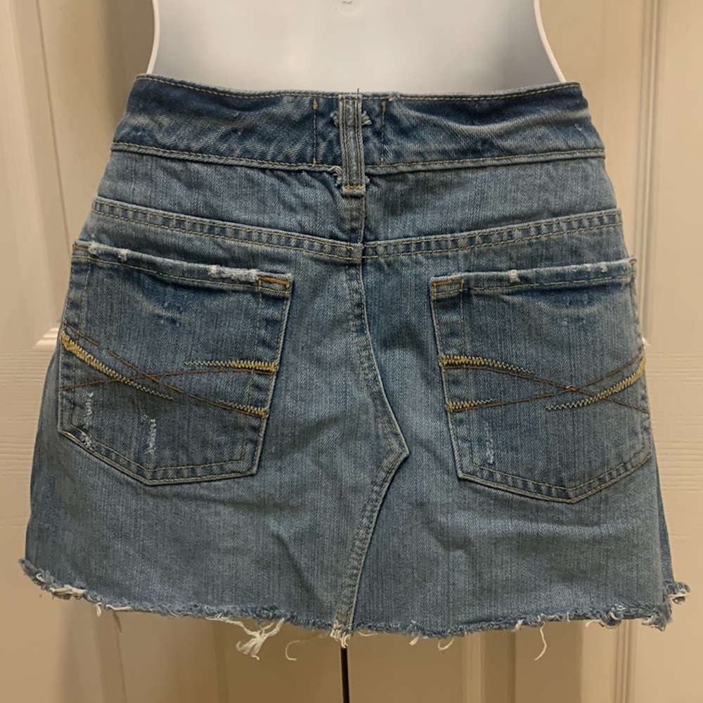 Aeropostale Short Distressed Denim Skirt - Picture 7 of 8